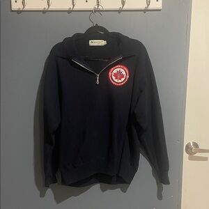 Men's Navy Half-Zip Sweater